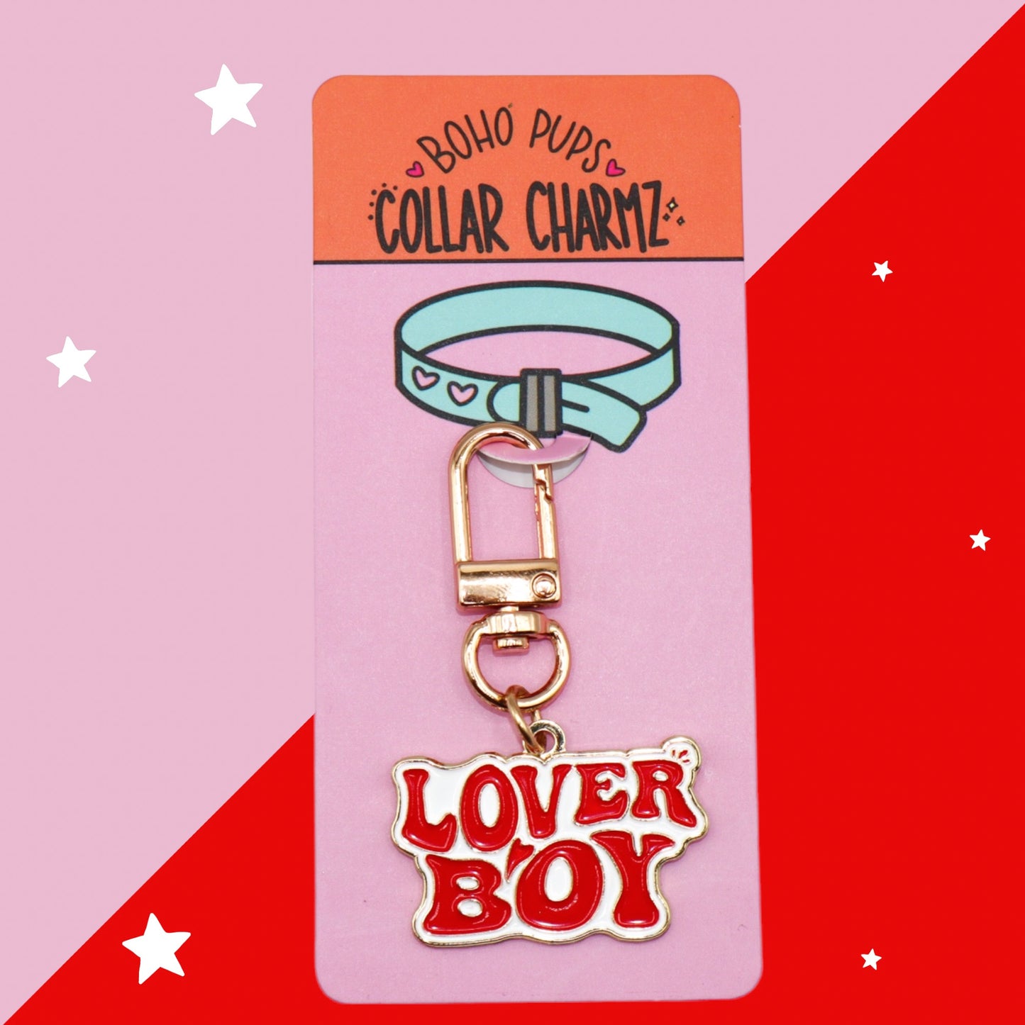 "Lover Boy" Collar Charm