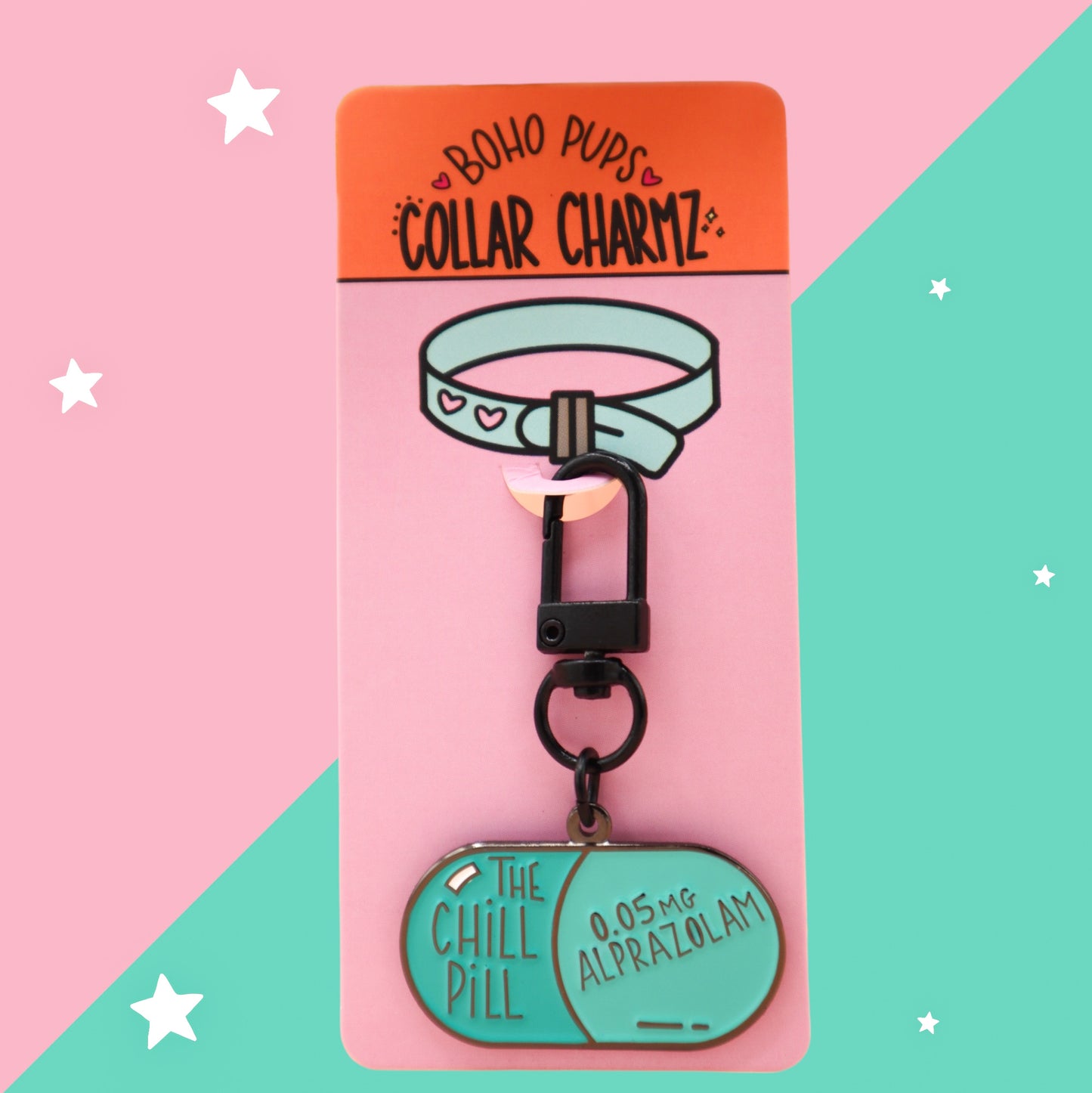 "Chill Pill" Collar Charm