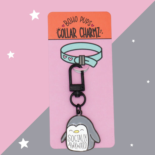 "Socially Awkward" Collar Charm